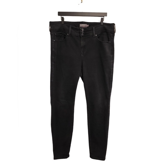 Torrid Feel the Fit Super Soft Jegging Black 20 Tall Jeans Pants High Waisted - Picture 1 of 11
